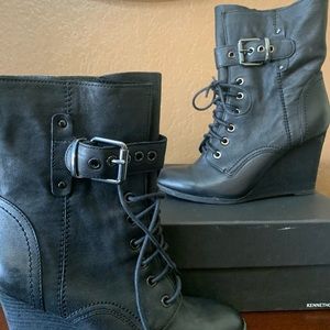 Kenneth Cole Heart of Mine Wedge Leather boot